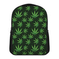 Pot Leaf Pattern Print Casual Backpack