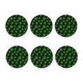 Pot Leaf Pattern Print Coaster Set