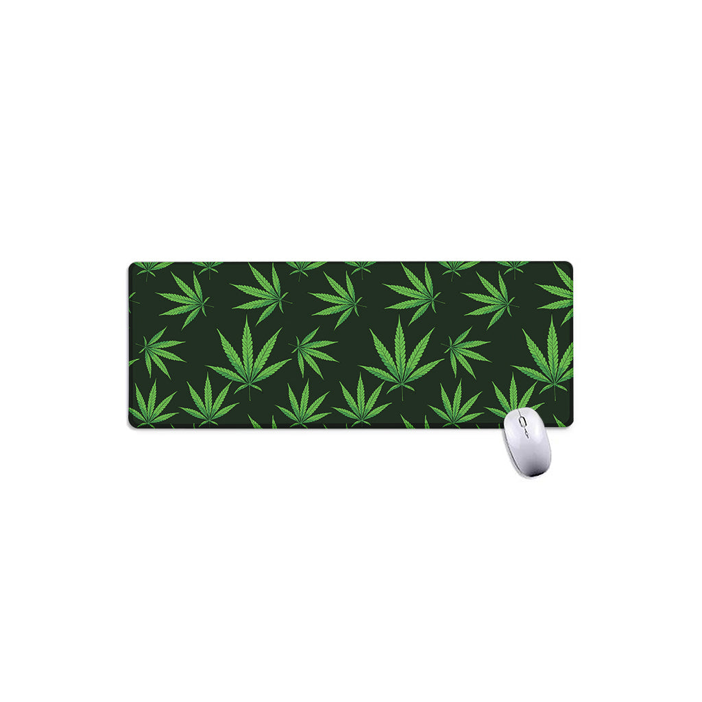 Pot Leaf Pattern Print Extended Mouse Pad