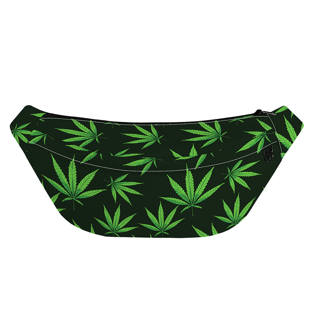 Pot Leaf Pattern Print Fanny Pack