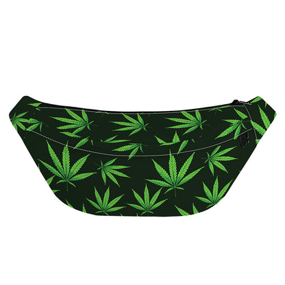 Pot Leaf Pattern Print Fanny Pack