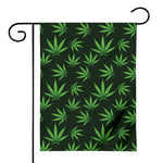 Pot Leaf Pattern Print House Flag
