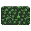 Pot Leaf Pattern Print Indoor Door Mat