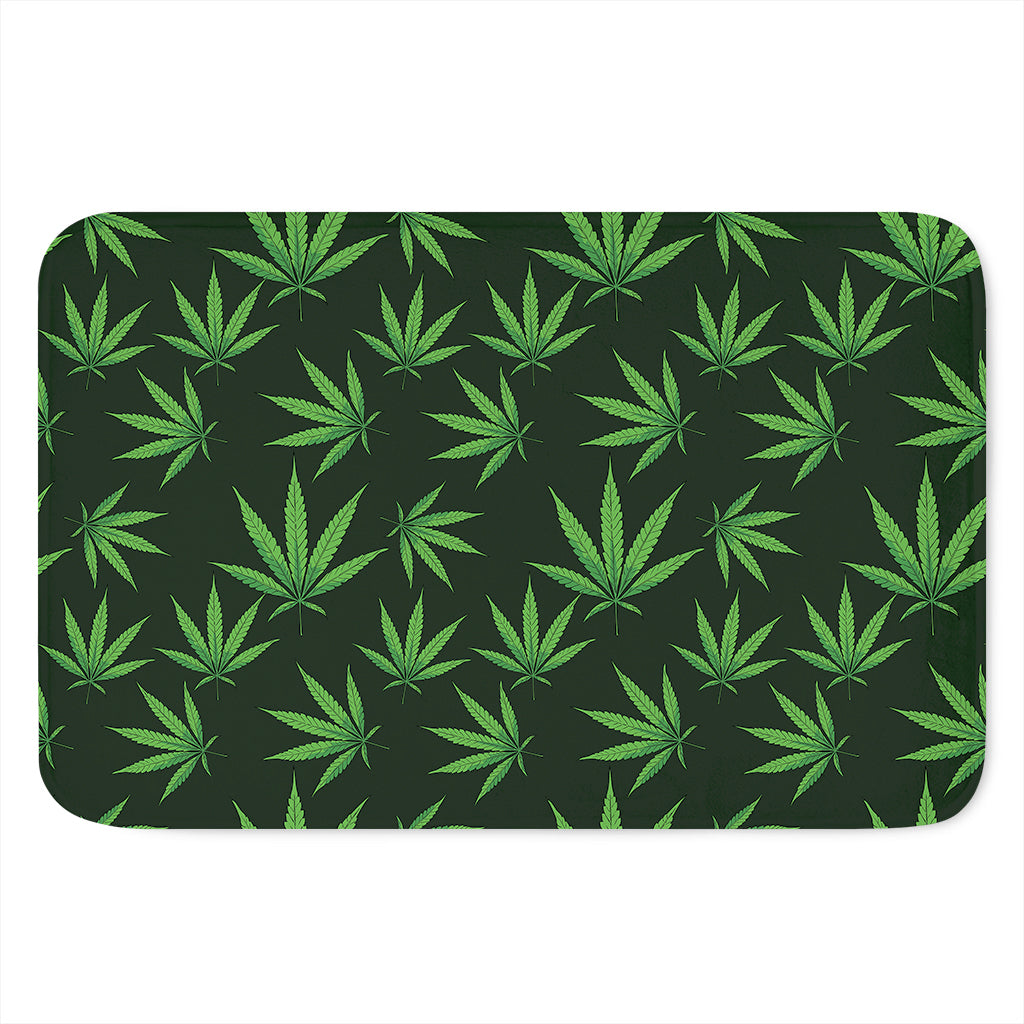Pot Leaf Pattern Print Indoor Door Mat