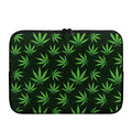 Pot Leaf Pattern Print Laptop Sleeve
