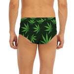 Pot Leaf Pattern Print Men's Briefs