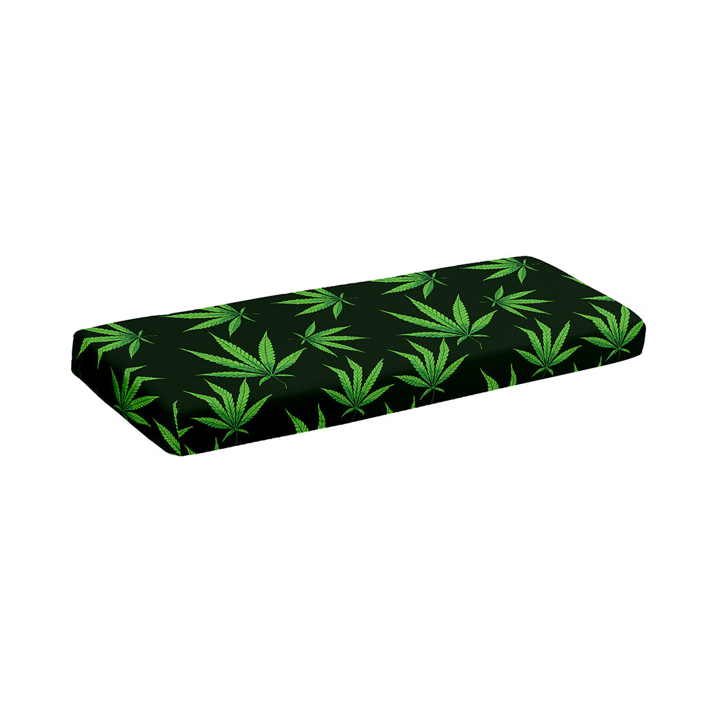 Pot Leaf Pattern Print Piano Keyboard Cover