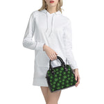 Pot Leaf Pattern Print Shoulder Handbag