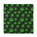 Pot Leaf Pattern Print Silk Bandana