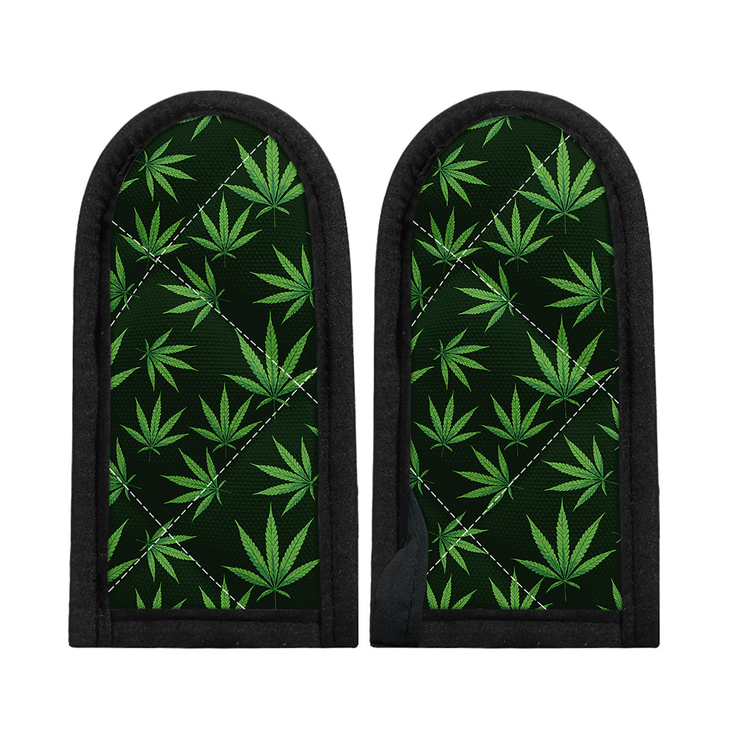 Pot Leaf Pattern Print Skillet Handle Cover