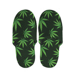 Pot Leaf Pattern Print Slippers
