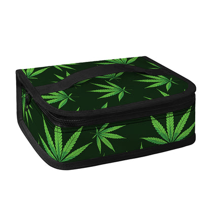 Pot Leaf Pattern Print Small Lunch Bag