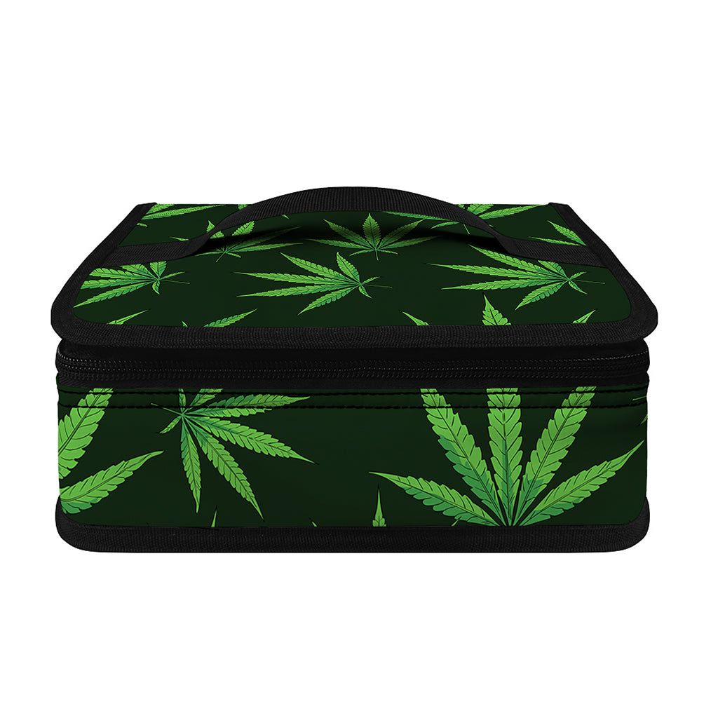 Pot Leaf Pattern Print Small Lunch Bag