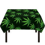 Pot Leaf Pattern Print Tablecloth