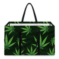 Pot Leaf Pattern Print Utility Tote Bag