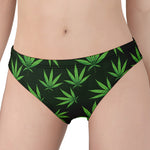 Pot Leaf Pattern Print Women's Panties