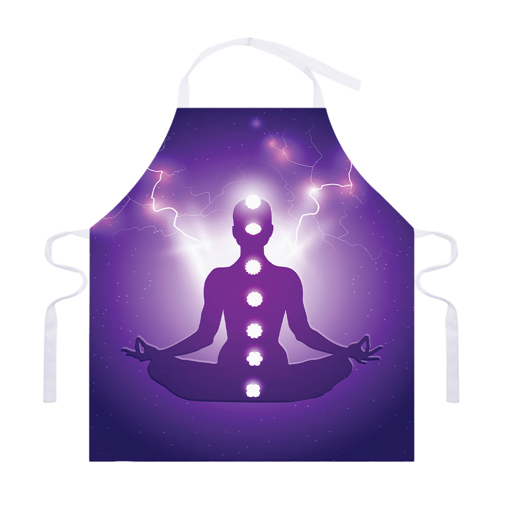 Power Of Seven Chakras Print Adjustable Apron