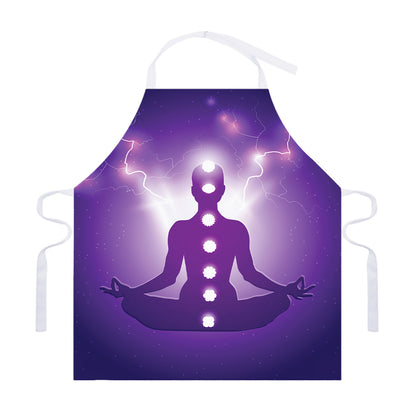 Power Of Seven Chakras Print Adjustable Apron