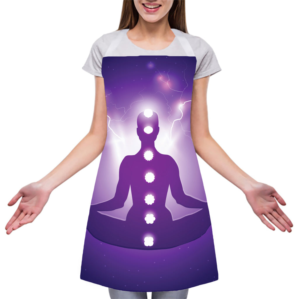 Power Of Seven Chakras Print Adjustable Apron