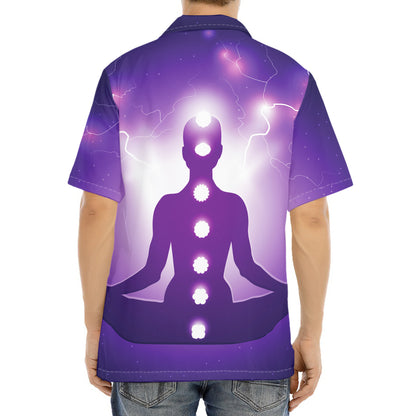 Power Of Seven Chakras Print Aloha Shirt