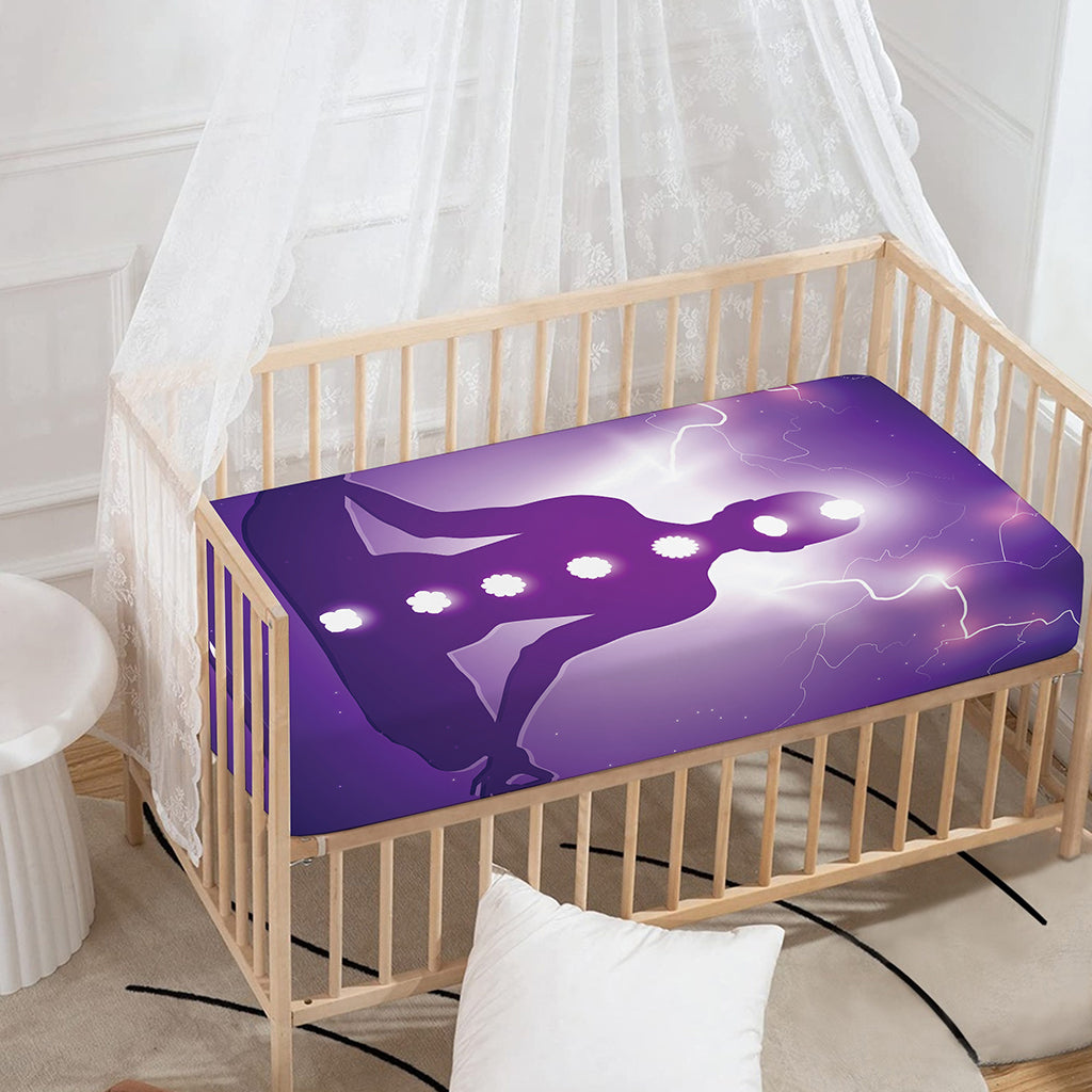 Power Of Seven Chakras Print Baby Crib Sheet