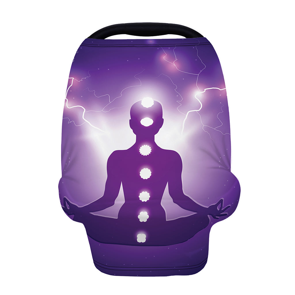 Power Of Seven Chakras Print Baby Seat Cover