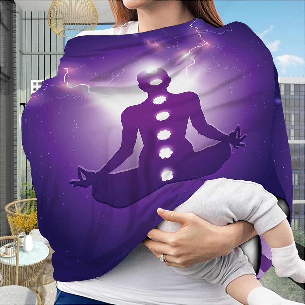 Power Of Seven Chakras Print Baby Seat Cover
