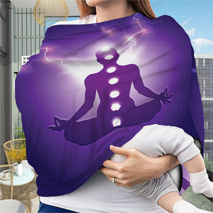 Power Of Seven Chakras Print Baby Seat Cover