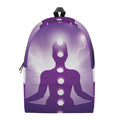 Power Of Seven Chakras Print School Backpack