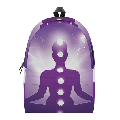 Power Of Seven Chakras Print Backpack