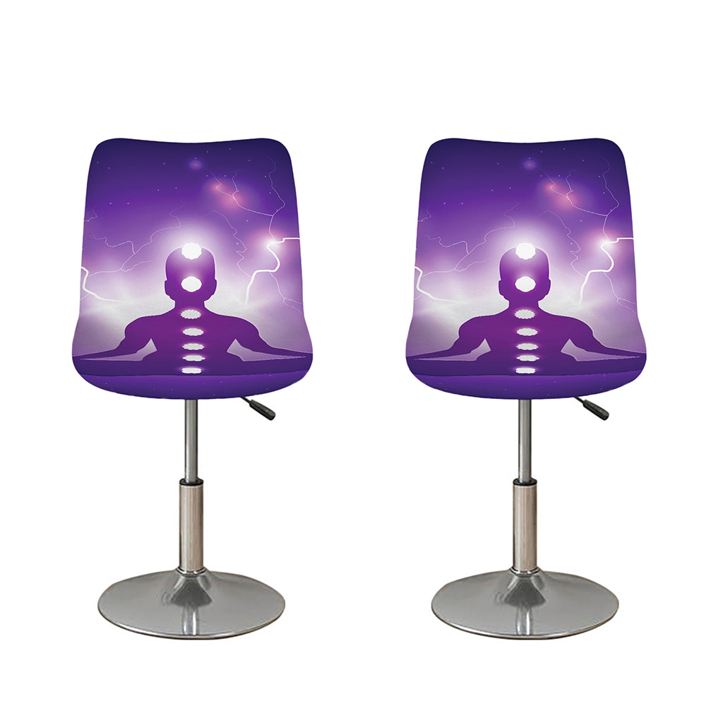 Power Of Seven Chakras Print Bar Stool Covers