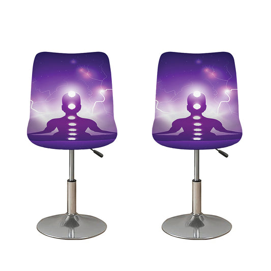 Power Of Seven Chakras Print Bar Stool Covers