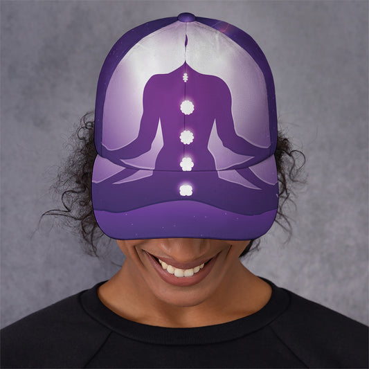 Power Of Seven Chakras Print Baseball Cap