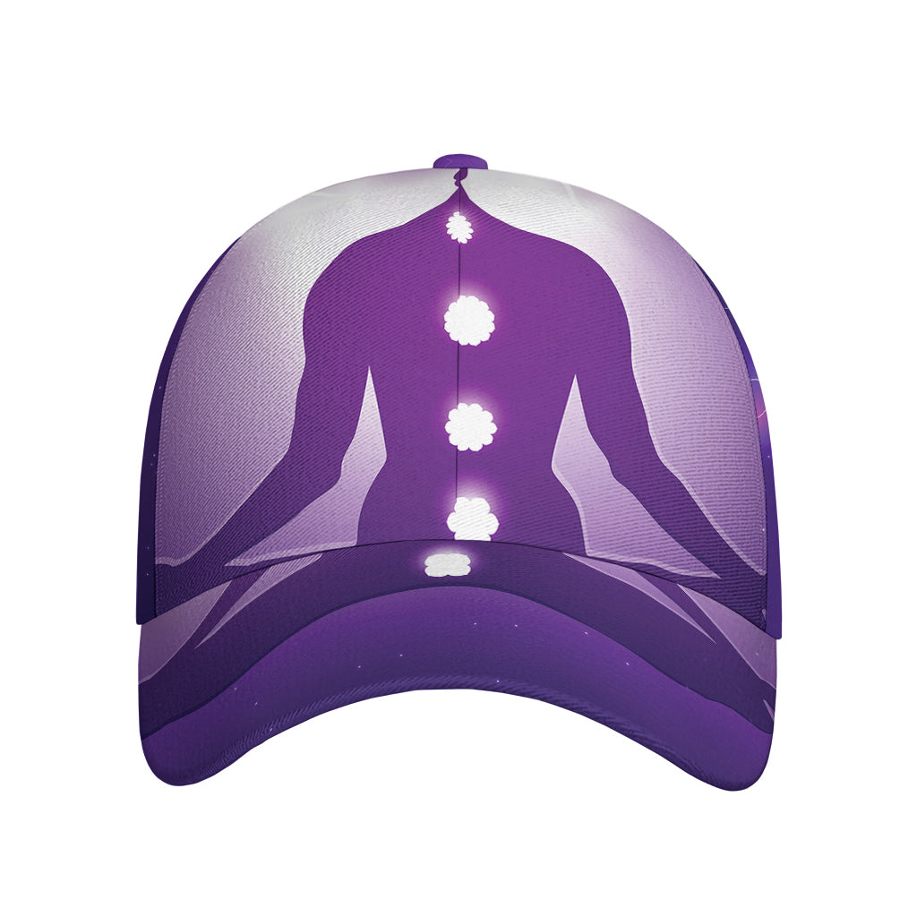 Power Of Seven Chakras Print Baseball Cap