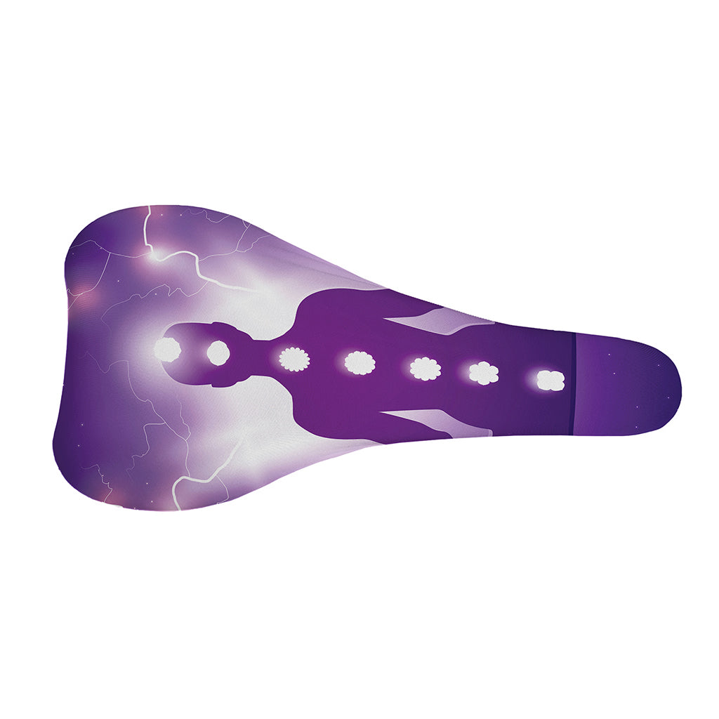 Power Of Seven Chakras Print Bicycle Seat Cover