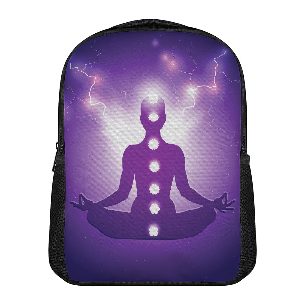 Power Of Seven Chakras Print Casual Backpack