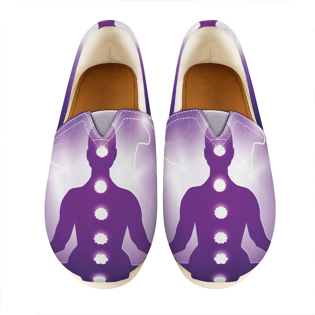 Power Of Seven Chakras Print Casual Shoes