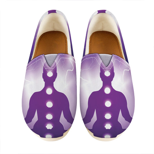 Power Of Seven Chakras Print Casual Shoes