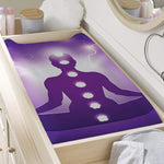 Power Of Seven Chakras Print Changing Pad Cover