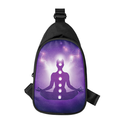 Power Of Seven Chakras Print Chest Bag