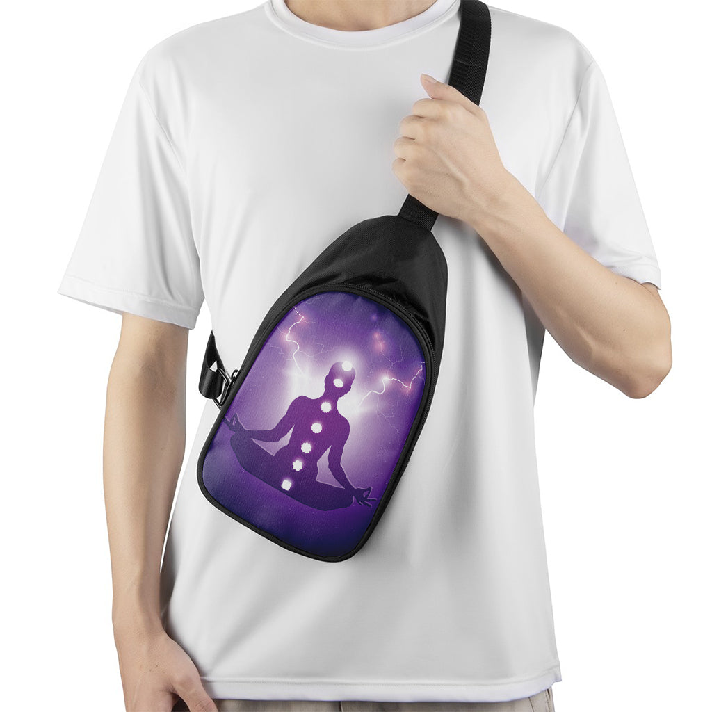 Power Of Seven Chakras Print Chest Bag