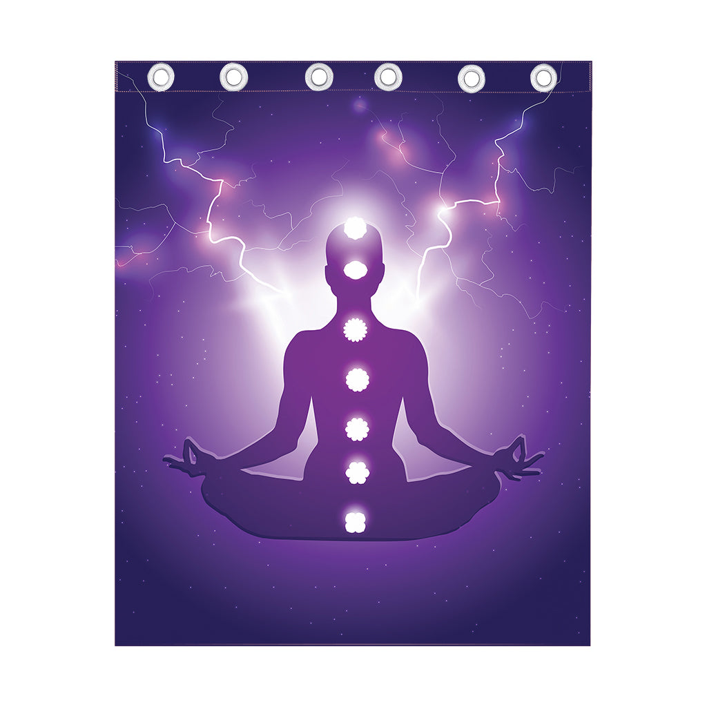 Power Of Seven Chakras Print Curtain