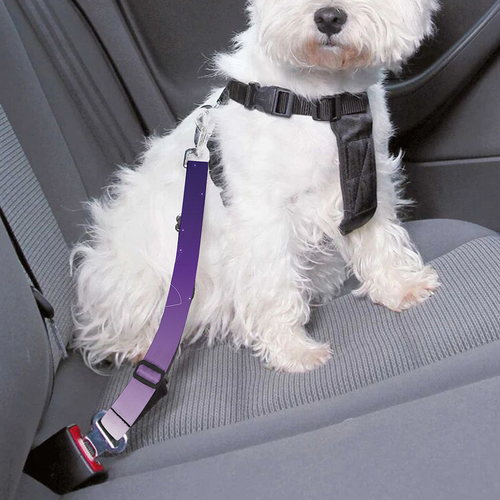 Power Of Seven Chakras Print Dog Seat Belt