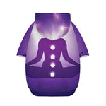 Power Of Seven Chakras Print Dog Zip Up Hoodie