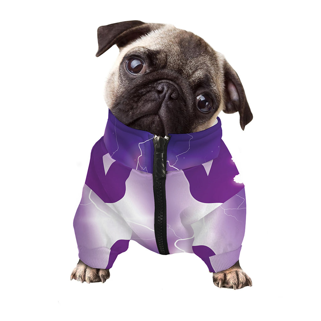 Power Of Seven Chakras Print Dog Zip Up Jacket