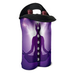 Power Of Seven Chakras Print Double Neoprene Wine Tote