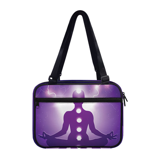 Power Of Seven Chakras Print Double Strap Bible Bag