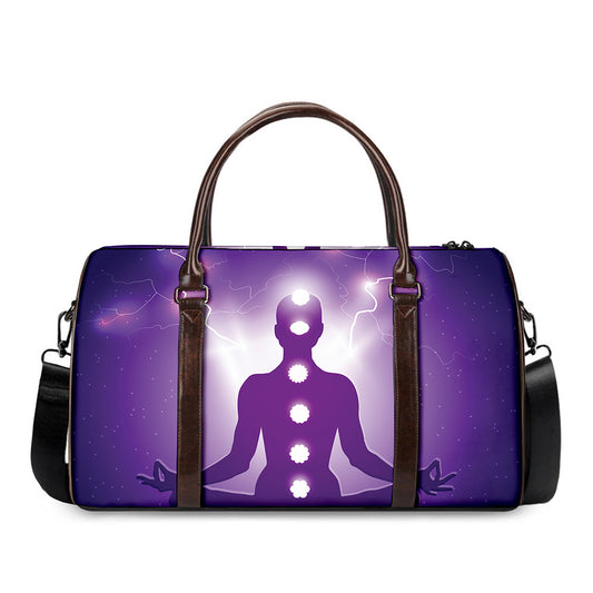 Power Of Seven Chakras Print Duffle Bag
