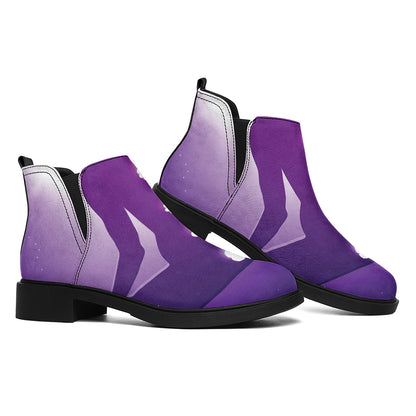 Power Of Seven Chakras Print Flat Ankle Boots