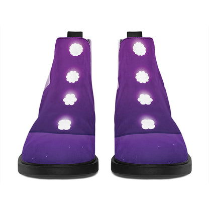 Power Of Seven Chakras Print Flat Ankle Boots